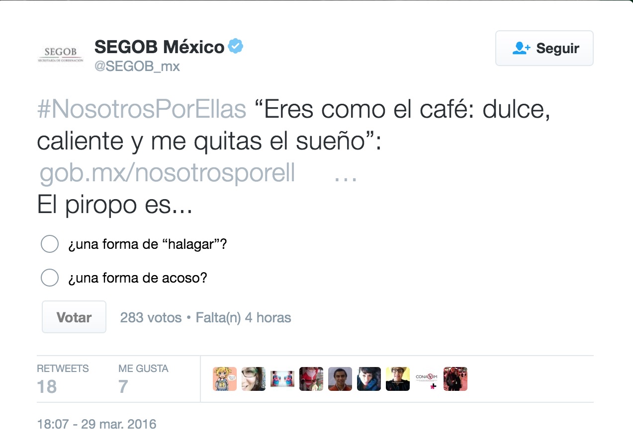 Nosotros [firmamos] por ellas… con tinta azul