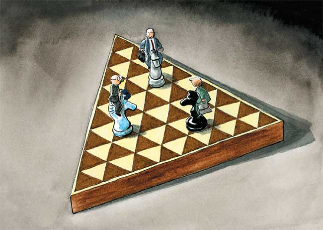 El punto de intersección de las esferas política, económica y social en el contexto internacional